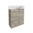Waschbeckenunterschrank 'SBC' braun matt 52 x 60 x 24,3 cm