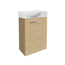 Waschbeckenunterschrank 'SBC' braun matt 44 x 60 x 24,3 cm links