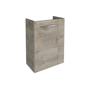 Waschbeckenunterschrank 'SBC' braun matt 44 x 60 x 24,3 cm links