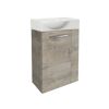 Waschbeckenunterschrank mit Waschbecken und Schublade