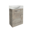 Waschbeckenunterschrank 'SBC' braun matt 44 x 60 x 24,3 cm links