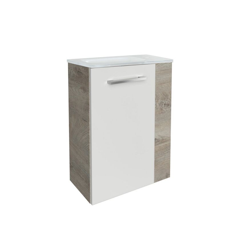 Waschbeckenunterschrank mit Glastop