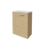 Waschbeckenunterschrank 'SBC' braun matt 44 x 60 x 24,3 cm rechts