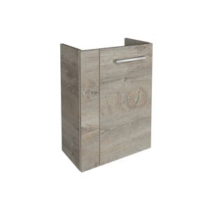 Waschbeckenunterschrank 'SBC' braun matt 44 x 60 x 24,3 cm rechts