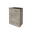 Waschbeckenunterschrank mit schwarzem Waschbecken