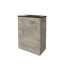 Waschbeckenunterschrank 'SBC' braun matt 44 x 60 x 24,3 cm rechts