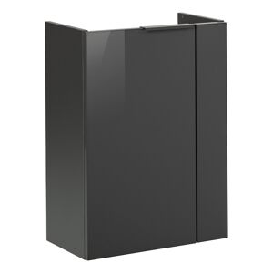 Waschbeckenunterschrank 'SBC' anthrazit glänzend 44 x 60 x 24,3 cm links