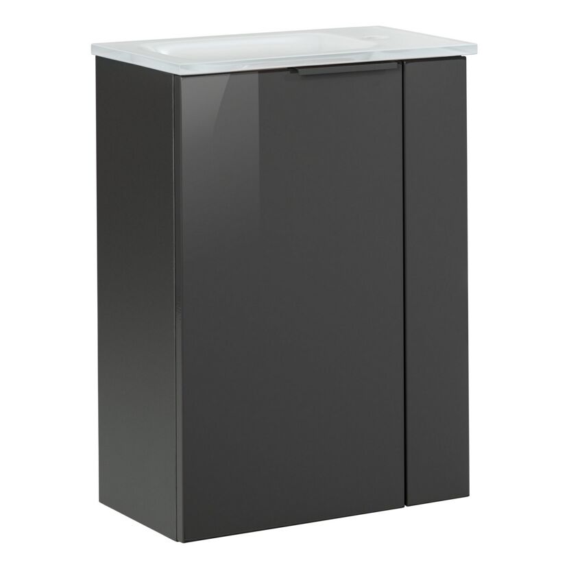 Waschbeckenunterschrank mit Aufsatzwaschbecken