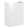 Waschbeckenunterschrank 'SBC' weiß glänzend 44 x 60 x 24,3 cm links
