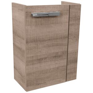 Waschbeckenunterschrank 'SBC' braun matt 44 x 60 x 24,3 cm links