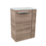 Waschbeckenunterschrank 'SBC' braun matt 44 x 60 x 24,3 cm links