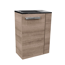 Waschbeckenunterschrank 'SBC' braun matt 44 x 60 x 24,3 cm links