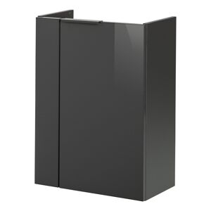 Waschbeckenunterschrank 'SBC' anthrazit glänzend 44 x 60 x 24,3 cm rechts