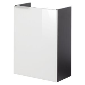 Waschbeckenunterschrank 'SBC' weiß, anthrazit glänzend 44 x 60 x 24,3 cm rechts