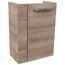 Hängeschrank mit Holztür und Metallgriff