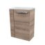 Waschbeckenunterschrank mit Glasplatte