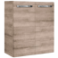 Waschbeckenunterschrank 'SBC' braun matt 52 x 60 x 24,3 cm