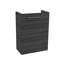 Waschbeckenunterschrank 'SBC' braun matt 44 x 60 x 24,3 cm links