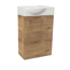 Waschbeckenunterschrank 'SBC' braun matt 44 x 60 x 24,3 cm links