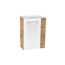Waschbeckenunterschrank 'SBC' braun, weiß glänzend 44 x 60 x 24,3 cm links