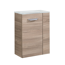 Waschbeckenunterschrank 'SBC' braun matt 44 x 60 x 24,3 cm links
