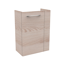 Waschbeckenunterschrank 'SBC' braun matt 44 x 60 x 24,3 cm links