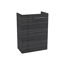 Waschbeckenunterschrank 'SBC' braun matt 44 x 60 x 24,3 cm rechts