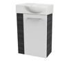 Waschbeckenunterschrank mit Aufsatzwaschbecken