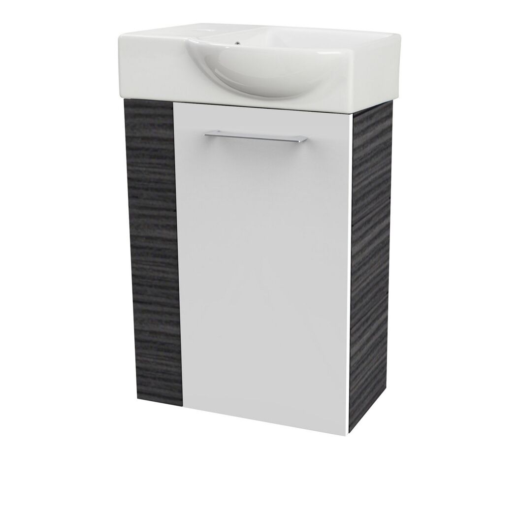 Waschbeckenunterschrank mit Aufsatzwaschbecken