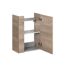 Waschbeckenunterschrank 'SBC' braun matt 44 x 60 x 24,3 cm rechts