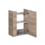 Waschbeckenunterschrank 'SBC' braun matt 44 x 60 x 24,3 cm rechts