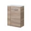 Waschbeckenunterschrank 'SBC' braun matt 44 x 60 x 24,3 cm rechts