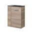 Waschbeckenunterschrank 'SBC' braun matt 44 x 60 x 24,3 cm rechts
