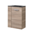 Waschbeckenunterschrank 'SBC' braun matt 44 x 60 x 24,3 cm rechts