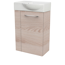 Waschbeckenunterschrank 'SBC' braun matt 44 x 60 x 24,3 cm rechts