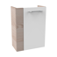 Waschbeckenunterschrank 'SBC' braun, weiß glänzend 44 x 60 x 24,3 cm