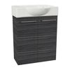Waschbeckenunterschrank 'SBC' braun matt 52 x 60 x 24,3 cm
