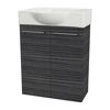 Waschbeckenunterschrank 'SBC' braun matt 52 x 60 x 24,3 cm