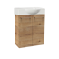 Waschbeckenunterschrank 'SBC' braun matt 52 x 60 x 24,3 cm