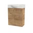 Waschbeckenunterschrank mit weißem Waschbecken