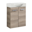 Waschbeckenunterschrank 'SBC' braun matt 52 x 60 x 24,3 cm