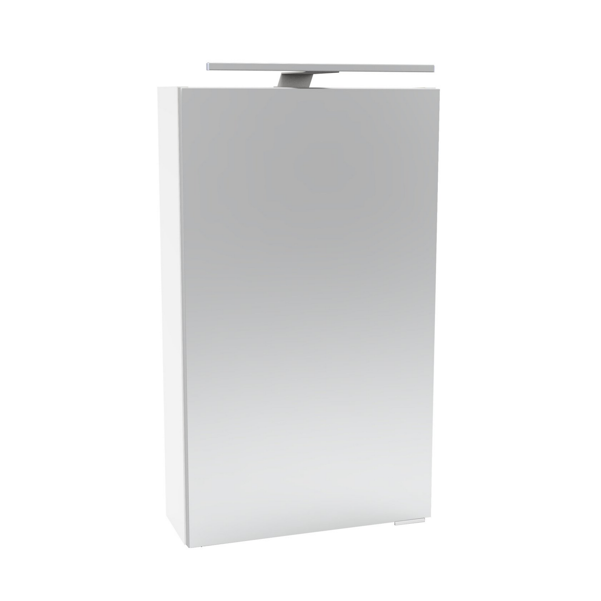 LED-Spiegelschrank 'SBC' weiß matt 40 x 68 x 15,3 cm links