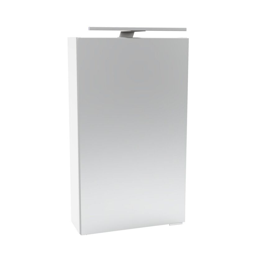 LED-Spiegelschrank 'SBC' weiß matt 40 x 68 x 15,3 cm links