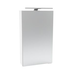 LED-Spiegelschrank 'SBC' weiß matt 40 x 68 x 15,3 cm links