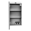 LED-Spiegelschrank 'SBC' weiß matt 40 x 68 x 15,3 cm links