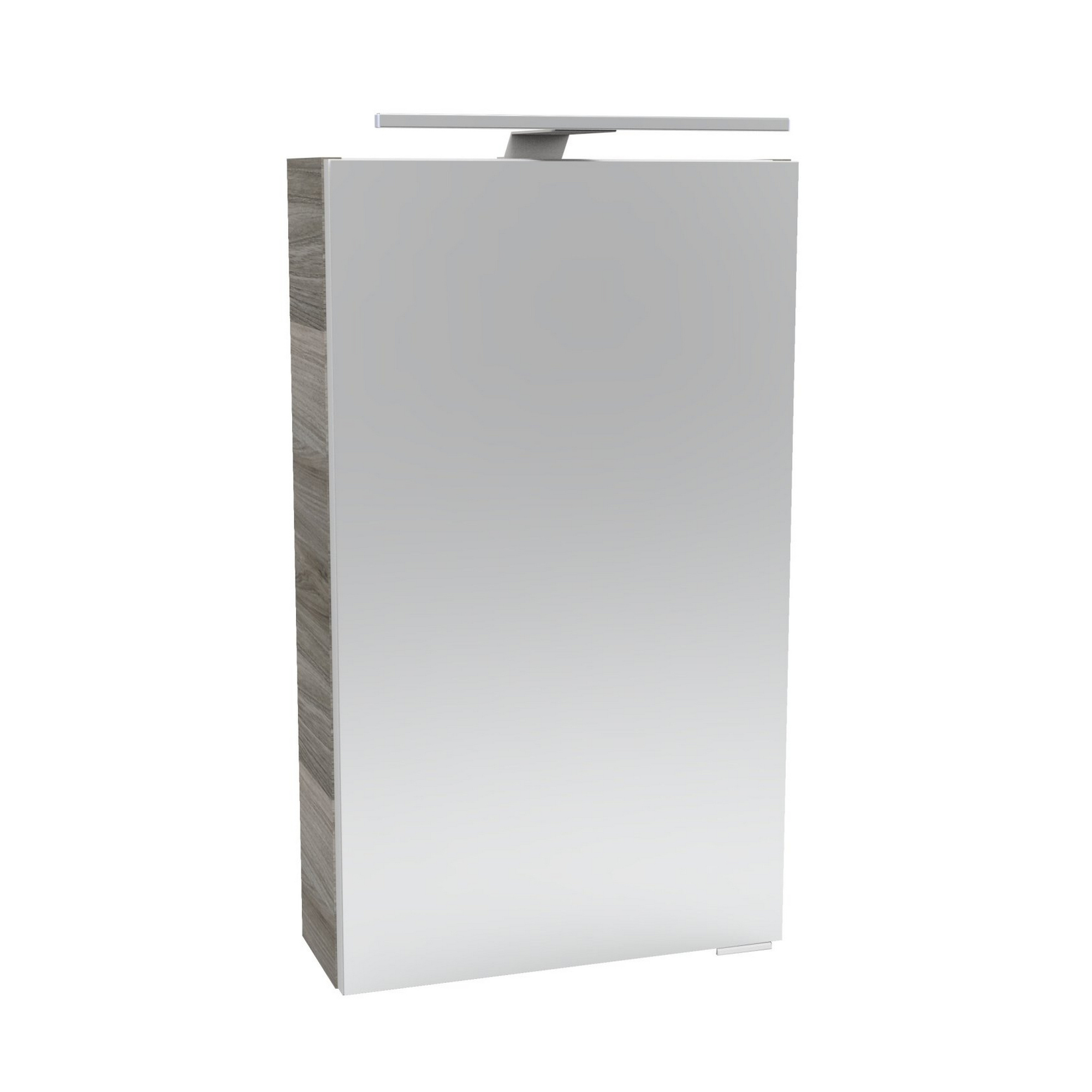LED-Spiegelschrank 'SBC' braun 40 x 68 x 15,3 cm links