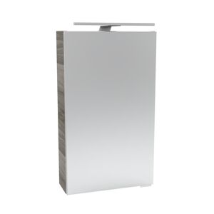 LED-Spiegelschrank 'SBC' braun 40 x 68 x 15,3 cm links