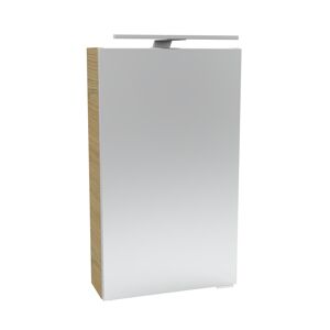 LED-Spiegelschrank 'SBC' braun 40 x 68 x 15,3 cm links