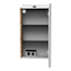 LED-Spiegelschrank 'SBC' braun 40 x 68 x 15,3 cm rechts