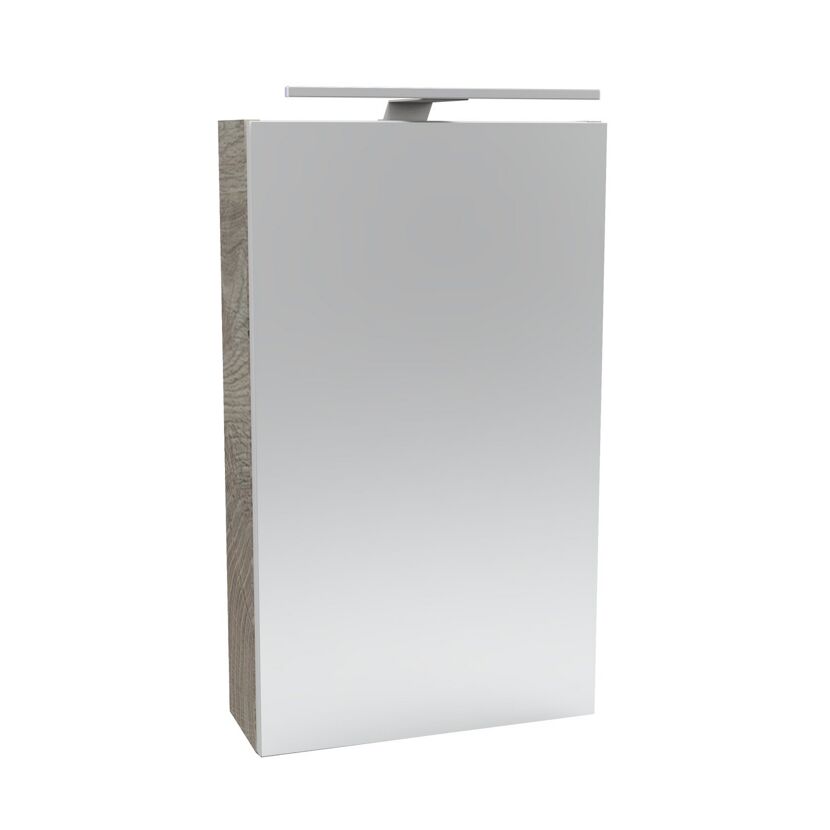 Badezimmerschrank mit Spiegel und Lampe